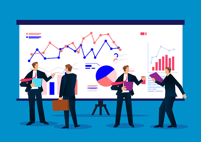 商人分析业务数据报表的仪表盘图片下载