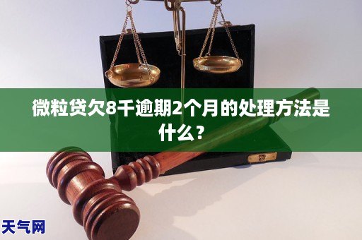 微粒贷欠8千逾期2个月的处理方法是什么?